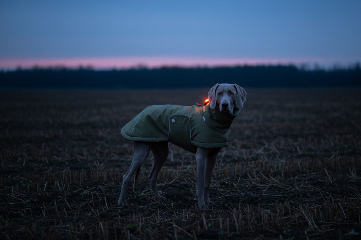 Hunde-Wintermantel Oskar in Pumpkin Orange