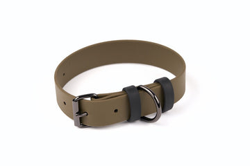 Biothane Hundehalsband oliv