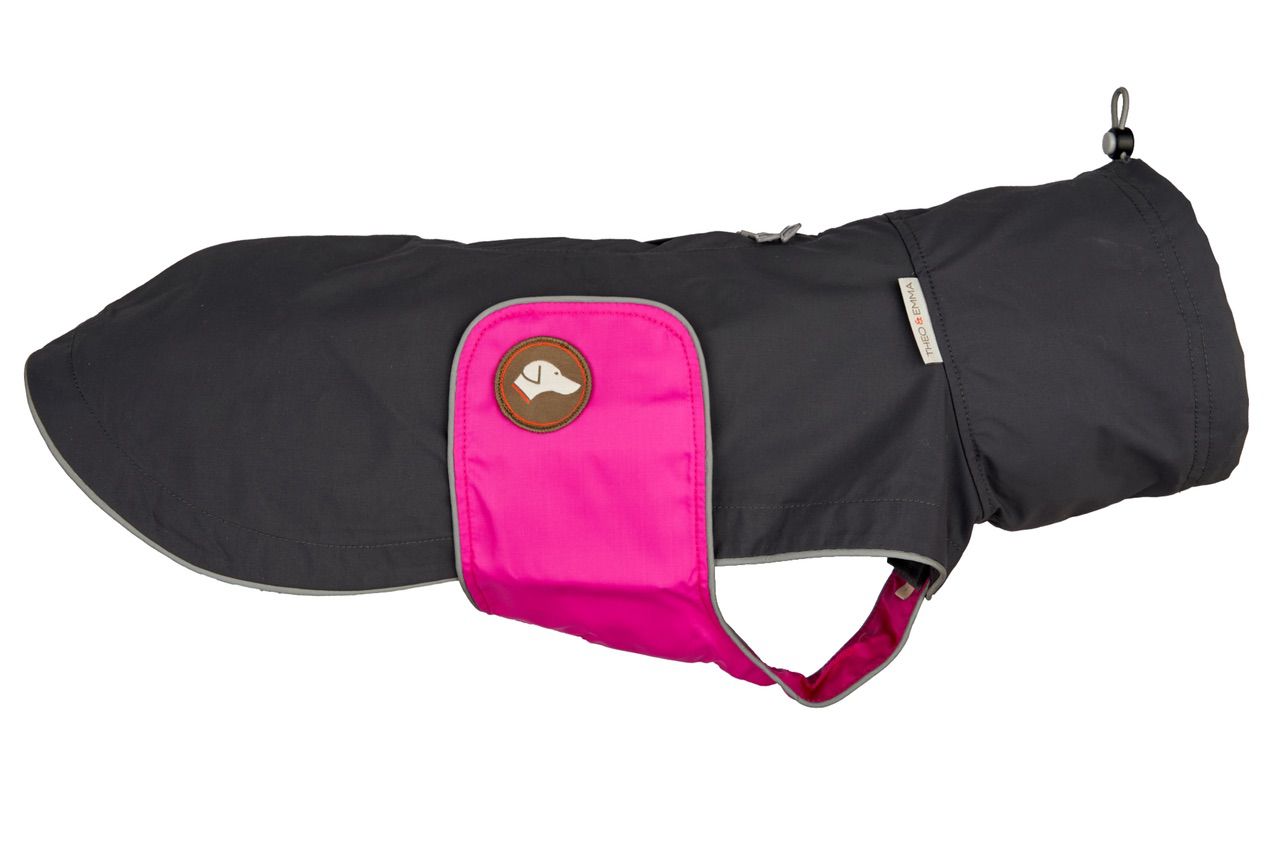 Hunderegenmantel Dackel #Anthrazit_Pink