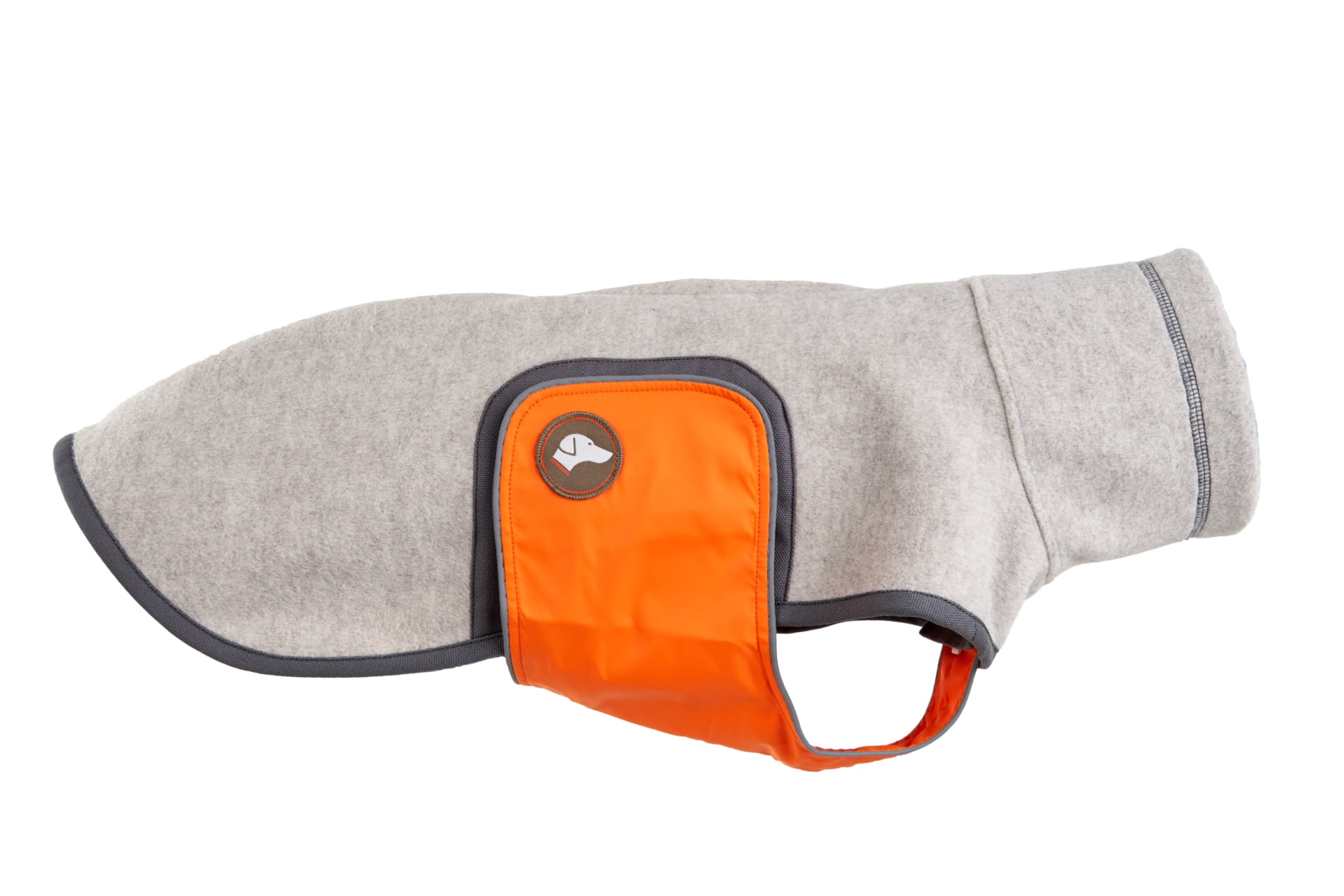 Hundepullover für Dackel #Greige-Grau_Orange