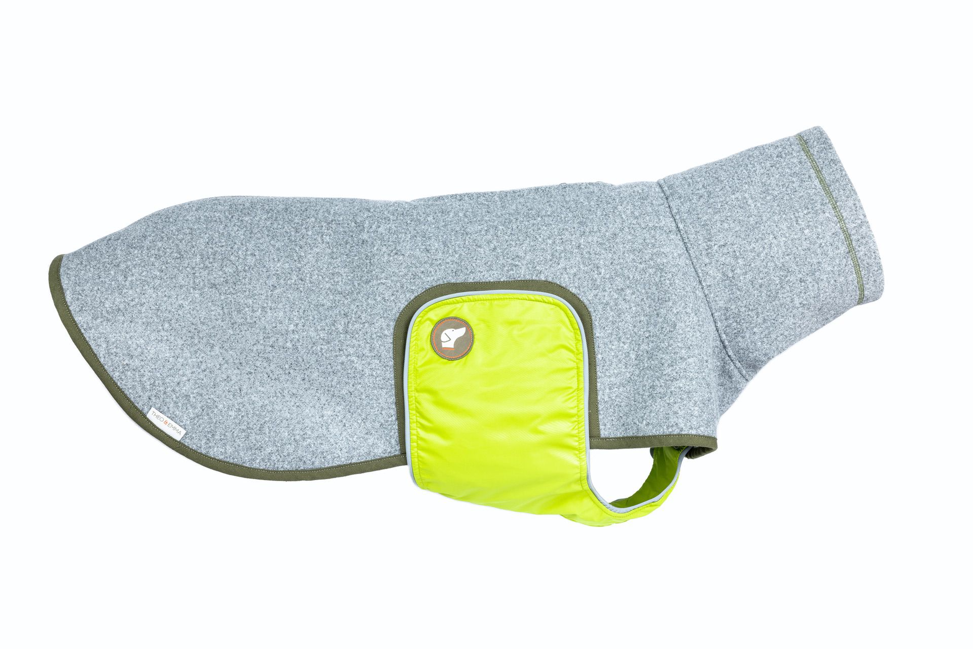 Design Hundepullover #Grau_Lemon